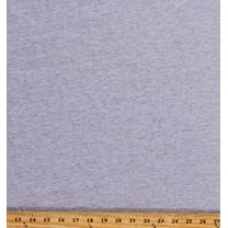 Cotton Knit Light Heather Grey 62" Wide Jersey Knit Fabric by the Yard (8055)