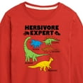 thumbnail image 3 of Instant Message - Dinosaur - Herbivore Expert - Toddler & Youth Long Sleeve Graphic T-Shirt, 3 of 6