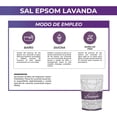 thumbnail image 3 of NAIMA Sal Epsom Lavanda, 1kg | Sulfato de Magnesio 100% Puro y Vegano | Baños Relajantes y Terapéuticos con Aroma de Lavanda | Ideal para Cuidado de Piel y Pies | Sin Colorantes Artificiales, 3 of 7