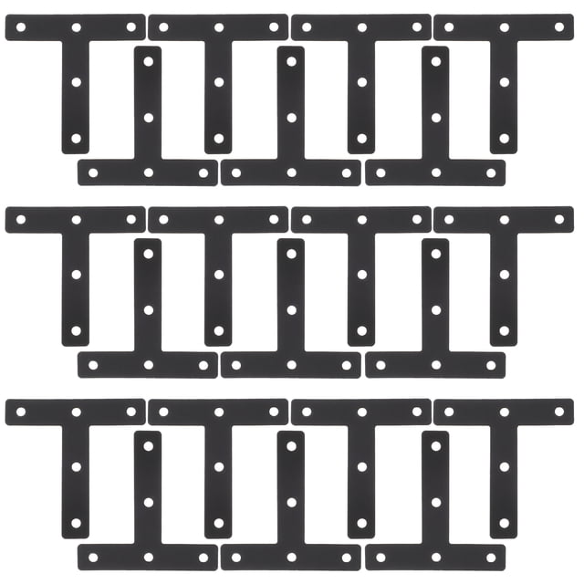 Miangastore Repair Mending Bracket Plate Black 20Pcs 3.1x3.1x0.04In Cold Rolled Steel Stabilization
