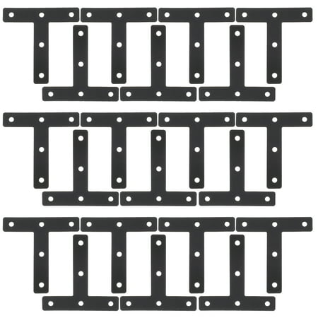 

20 Pcs Flat Braces T Shelf Bracket Shelf Supports Furniture Mending Plates