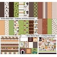 thumbnail image 2 of Inkdotpot Brown Green Dog Theme Collection Double,Sided Scrapbook Paper Kit Cardstock 12"x12" Card Making Paper Pack Of With Sticker Sheet - 16 Pages - Brown & Green, 2 of 4