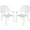 White, variant on MEETWARM 2 Piece Patio Dining Chairs, Outdoor All-Weather Cast Aluminum Chairs, Patio Bistro Dining Chair Set of 2 for Garden Deck Backyard, Dark Bronze