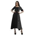 thumbnail image 1 of Moomaya Robe Décontractée en Viscose à Encolure Dégagée Imprimée pour Femmes Robe Midi, 1 of 4