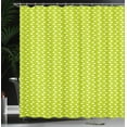 thumbnail image 4 of Ambesonne Easter Bunny Shower Curtain, Nice Doodle, 69"Wx84"L, Yellow Green and White, 4 of 5