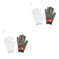 thumbnail image 3 of tamizeot Single Universal Safety Gloves Scratch-Proof Stainless Steel Mesh Wire Plus PE Steel Ring Rustproof Work Mittens Red L 2Set, 3 of 6