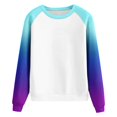 thumbnail image 3 of Vedolay Womens Tops Hoodies for Women Puff Long Sleeve Sweatshirts Crewneck Loose Tunic 2023 Pullover Tops,White M, 3 of 5