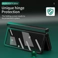 thumbnail image 3 of ELEHOLD for Samsung Galaxy Z Fold 2 Folding Case, Gradient Colorful Fashion Style Hinge Protection Camera Protection Anti-Scratch Shockproof Slim Case for Samsung Galaxy Z Fold2,Darkgreen/Black, 3 of 7