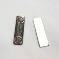 thumbnail image 2 of 10pcs Metal Strong Magnetic Badge Rectangular Badge Magnets for School Hotel Trade Shows, 2 of 5