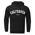 thumbnail image 3 of Zuwimk Mens Hoodies Graphic,Mens Hooded Sweatshirt Long Sleeve Solid Knitted Hoodie Pullover Sweater Black,L, 3 of 5