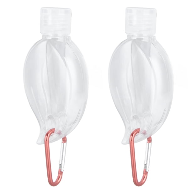 Botella de viaje exprimible BuyWeek juego de 2 botellas de 50 ml transparente