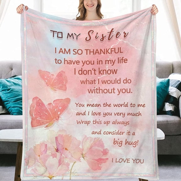 DAJU Big Sisters Gifts from Sister Birthday Gifts from Brother Gifts for Sisters from Sister Birthday Gift Ideas Birthday Gifts for Sister from Sister Blanket from Sister(30*40inch)