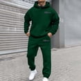 thumbnail image 2 of Rggeeun Men Jogging Tracksuits 2 Piece Set Casual Athletic Hoodie And Sweatpants Outfits Comfortable Loose Fall Winter Relaxed Fit, 2 of 6