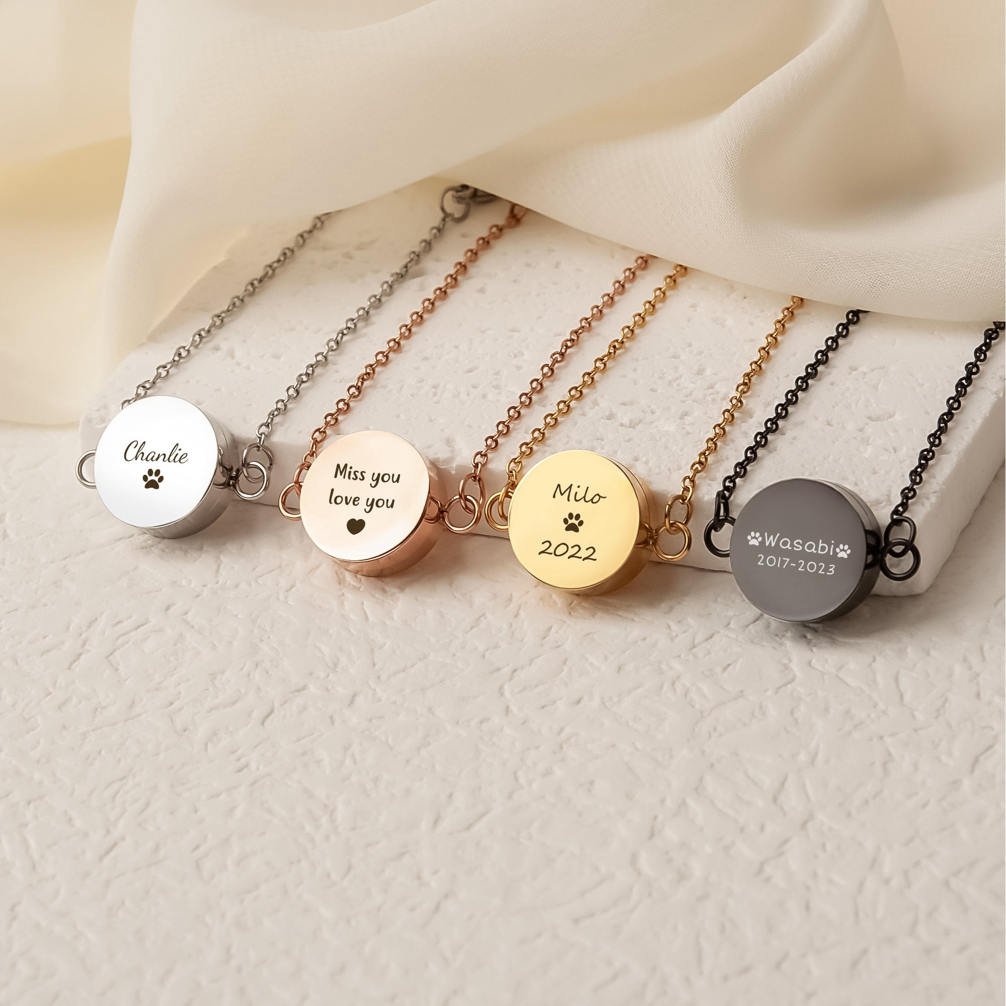 Anavia Personalized Pet Memorial Jewelry, Custom Text Pet/Dog Urn Bracelet for Ashes, Gift for Loss of Pet, Custom Name Memorial Bracelet For Pet Keepsake Cremation Jewelry