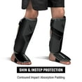 thumbnail image 3 of Hayabusa S4 Kids Shin Guards, Muay Thai, MMA, Kickboxing, Martial Arts - Charcoal, Small/Medium, 3 of 6