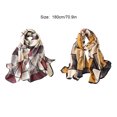 thumbnail image 4 of Minnieouse Bufanda de algodón para mujer de marca de lujo súper acogedora y suave para chales grandes a la moda y con estilo para mujer Accesorios de disfraces Púrpura, 4 of 6
