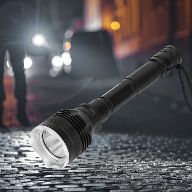 Linterna De Buceo Impermeable TPC-7 - Funciona Con 4 Pilas AA, Luz LED, 16 Cm, Ideal Para Snorkel, Buceo Nocturno O Rescate