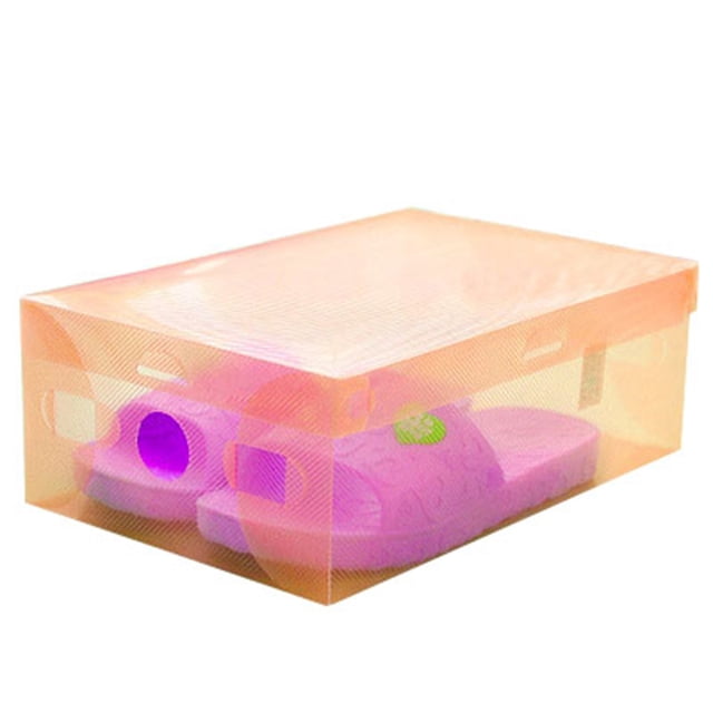 Less Than 5 Home Textile Storage Multifunctional Color Plastic Storaget Box, Clear Foldable Shoe Storage Boxes