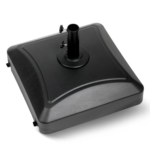 Base para sombrilla HealSmart, rellenable, 56,7 kg de capacidad, color negro