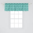 thumbnail image 2 of Ambesonne Geometric Window Valance, Poygonal Triangles Art, 42" x 18", Seafoam Teal, 2 of 3