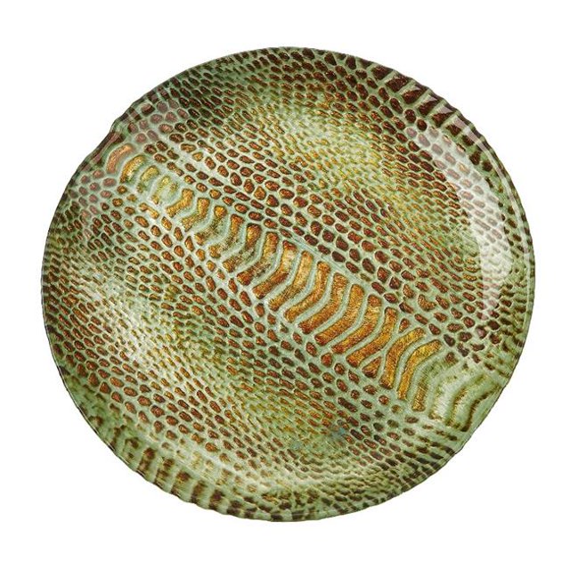 Assiette en Or Turquoise Snakeskin 6,5 Po - Ensemble de 4
