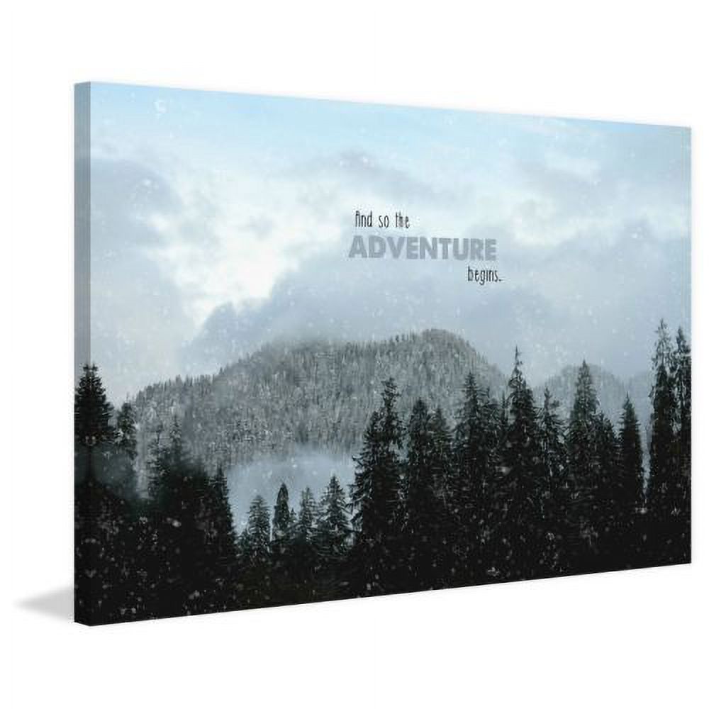 "Adventure Begins" Painting Print on Wrapped Canvas