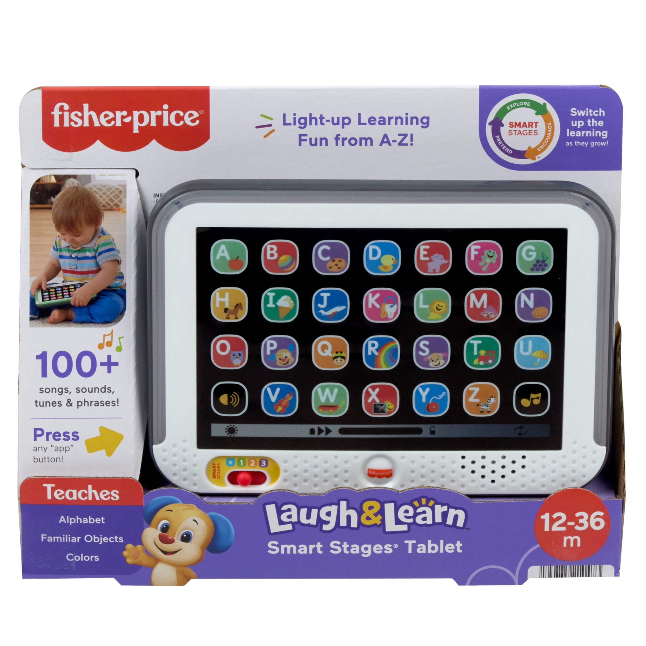 Fisher-Price Laugh & Learn Smart Stages Tablet Toddler Electronic Musical Learning Toy
