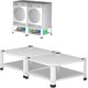 thumbnail image 1 of Yeshouse Pedestal para lavadora y secadora, de acero resistente, 71 x 71 x 35 cm, capacidad de 362 kg, con estante de almacenamiento, base multifuncional, ideal para electrodomésticos (paquete de 2), 1 of 6