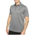 thumbnail image 2 of Under Armour Men's Tech Golf Polo , Graphite (040)/Black, 4X-Large, 2 of 4
