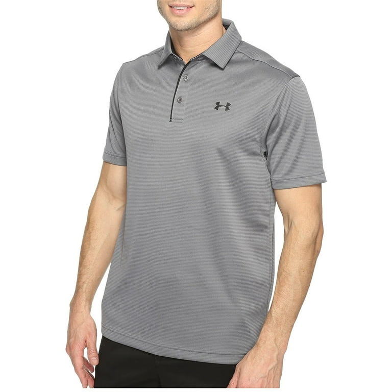 (取寄) アンダーアーマー ゴルフ メンズ テック ポロ Under Armour Golf men Under Armour Golf Tech Polo /Graphite/Graphite Under Armour Men's Tech Golf Polo, Textured and Breathable