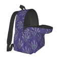 thumbnail image 5 of Goofa Lavender Flowers Pattern Backpack for Students – Large Capacity, Lightweight with Adjustable Shoulder Straps, Perfect for School, Travel, 5 of 8