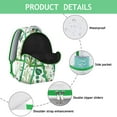 thumbnail image 3 of Floral and Leopard Print School Backpack for Students Durable, Adjustable Strap Students’s Bag with Tropical Flower and Leaves Design for Travel and Outdoor Use, 3 of 5
