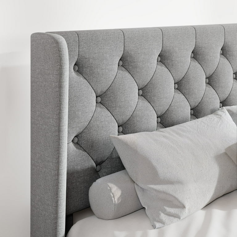 Amazon.com: Allewie Queen Size LED Platform Bed Frame with