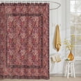 thumbnail image 3 of Shower Curtain Spring Flowers Shower Curtains for Bathroom Decor, Waterproof Polyester Shower Curtain Set with Hooks, Extra Long 72" x 78" Red Vintage Floral Bird, 3 of 9