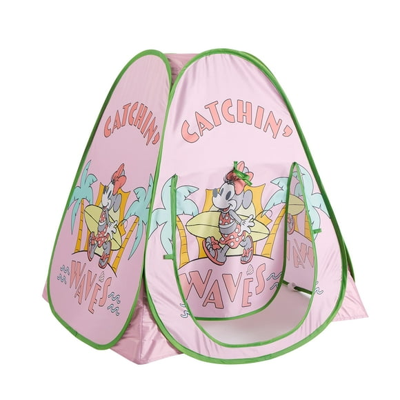 Idea Nuova Disney Minnie Mouse Tente de Jeu Pliable Intérieure Extérieure avec Protection UV pour Tout-Petits et Enfants, 28 Pouces L x 28 Pouces L x 30 Pouces H