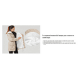 thumbnail image 3 of Women's Winter Mid Length Thick Warm Faux Lamb Wool Lined Jacket Coat, 3 of 7