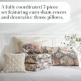 thumbnail image 3 of Southshore Fine Living, Inc. Full or Queen Quilt Bedding Set, 7-Pieces with 2 Pillow Shams, 2 Euro Shams, 2 Throw Pillows, Boho Bedding Set, Queen or Full Size Quilts for Bed, Kilim Natural Tones, 3 of 9