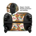 thumbnail image 4 of Fotbe Retro Summer Stamp Luggage Cover Protector,Suitcase Protector,Scratch and Dirt Resistant,Fits 18-32 Inch Luggage-X-Large, 4 of 9