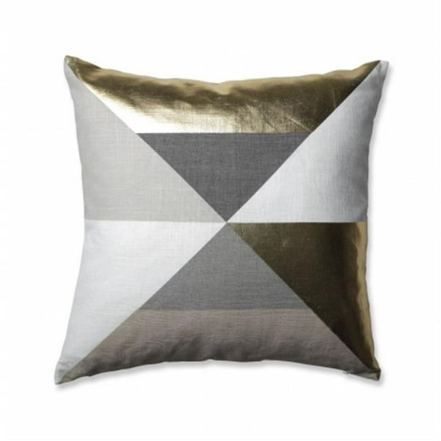 Pillow Perfect 602035 18 in. Avalon Throw Pillow, Gold
