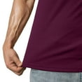 thumbnail image 4 of Dovford Mens Muscle Slim T Shirt V-Neck Longline Henley Shirt Gym Workout Athletic Tee Shirts, 4 of 7