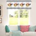 thumbnail image 3 of Farm Chicken Kitchen Curtain Valance 54''x 18'' Farmhouse Rooster Hen Rod Pocket Short Curtain Farm Animals Life Window Decor Panel for Kids Toddler Nursery Bedroom Living Room Bathroom, 3 of 7