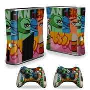 MightySkins Skin For X-Box 360 Xbox 360 S console - Blue Eyes | Protective, Durable, and Unique Vinyl Decal wrap cover | Easy To Apply, Remove, and Change Styles | Made in the USA