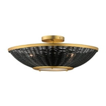 14460BRNAB-Maxim Lighting-Rattan - 3 Light Wall Sconce-7.25 Inches Tall and 20.25 Inches Wide