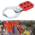 thumbnail image 1 of Lock Out Tag Out Hasp, Red And Silver  Hasp Steel 6 Holes  For Chemical Plant Automobile Manufacturing, 1 of 8