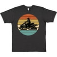 thumbnail image 3 of Inktastic Snowmobile Retro Sunset T-Shirt, 3 of 5