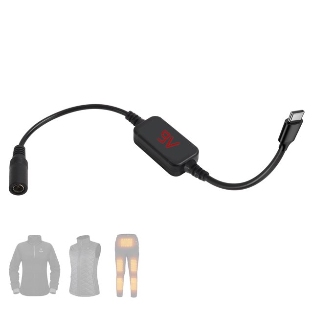 Cable adaptador para chaqueta térmica Smarkey 9V Type-C a DC