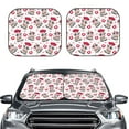 thumbnail image 2 of Balery 2 Piece Caring Cow Car Windshield Sun Shade|Foldable Front Windshield Shade for Car Front Window for Most Sedans SUV Truck-, 2 of 7