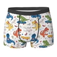 thumbnail image 6 of Men's Boxer Briefs, Dinosaur Soft Comfy Mens Underwear Boxer Briefs Breathable With Widen Waist, 6 of 7