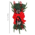 thumbnail image 3 of marioyuzhang Christmas Celebration The Cordless Prelit Stairway Trim Christmas Wreaths For Front Door Holiday Wall Window Hanging Ornaments For Indoor Outdoor Home Xmas Decor, 3 of 9