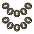 thumbnail image 5 of WHAMVOX 10PCS Oval Decorative Keyhole Cover Plate Alloy Keyhole Insert for Desk Furniture Cabinet Door Jewelry Box Dresser Drawer for Home Office Hotel Decor, 5 of 8